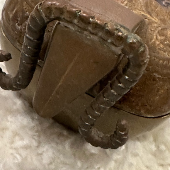 Brass Trinket Box Vintage Ram - Picture 5 of 9